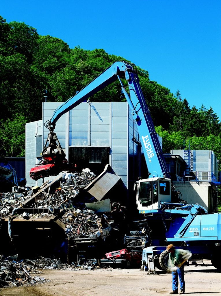 scrap metal, loacker, recycling